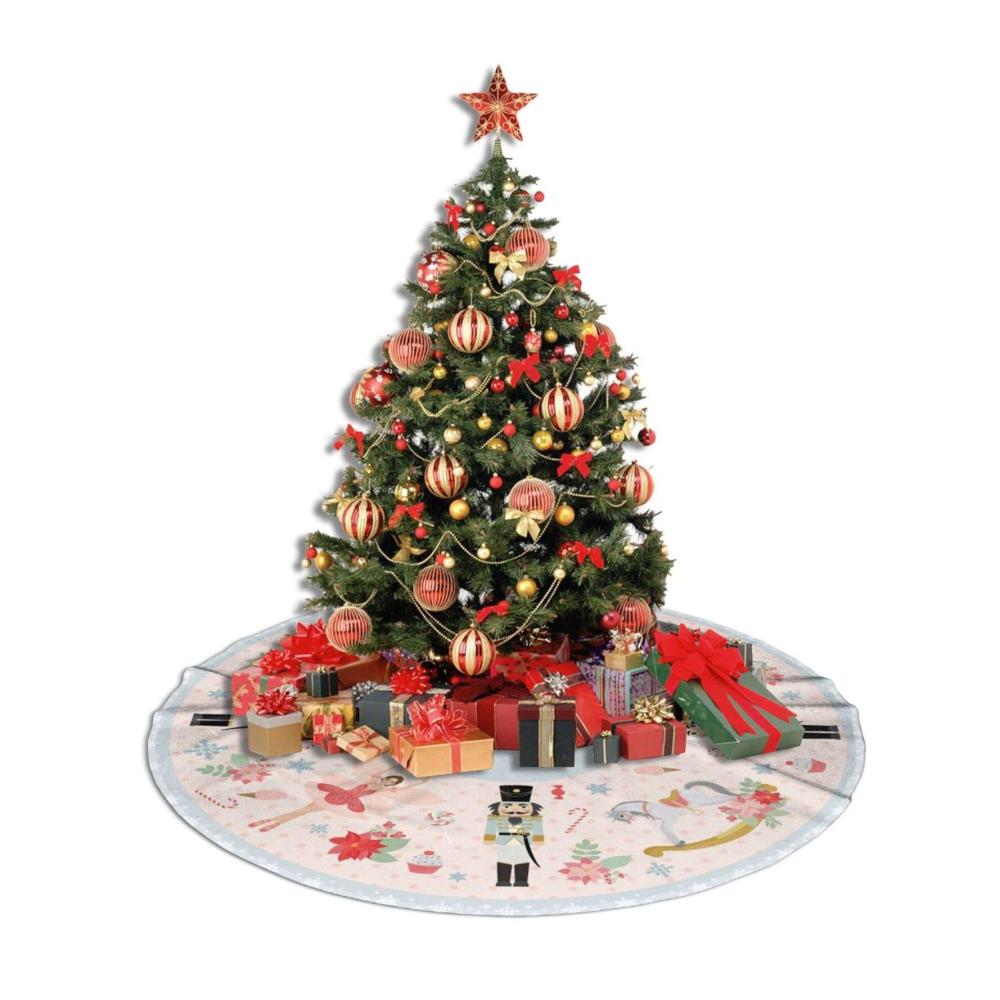 Premium Nussknacker Süßigkeiten Weihnachtsbaum Rock Dekorationen 122 cm - Exquisites Design für festliche Akzente - Weihnachtsstimmung pur