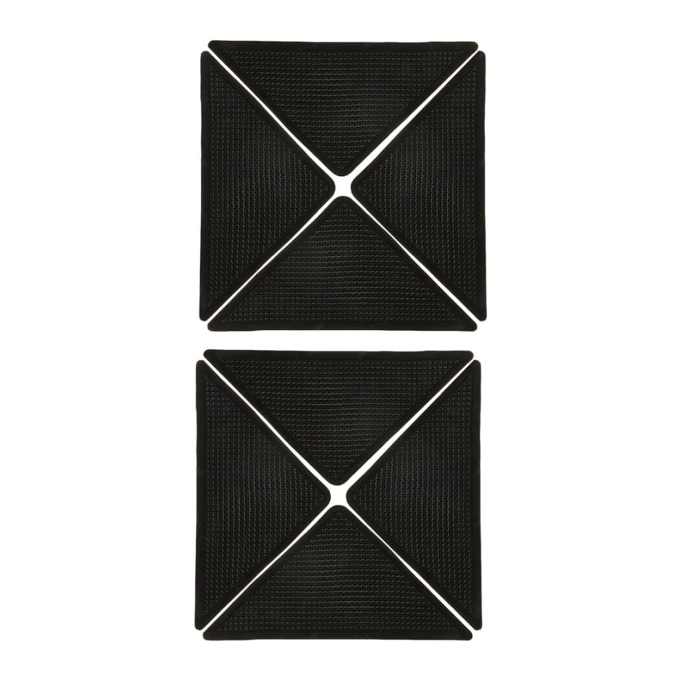 Rutschfestes Teppichgreiferband | 8er Set Antirutsch-Pads für sicheren Halt auf Hartböden Laminat & Fliesen | Wiederverwendbare Teppichstopper für dauerhaft festen Sitz | Waschbare Teppichgreifer