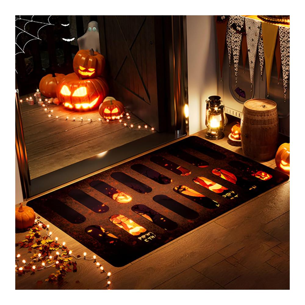 Erleben Sie Gruselspaß! 3D Halloween Fußmatte Deko - Rutschfeste Lustige Horror Fußmatten für Innen & Außen - Scary Kanalisation Clown Türmatte - Perfekte Dekoration für jeden Eingang