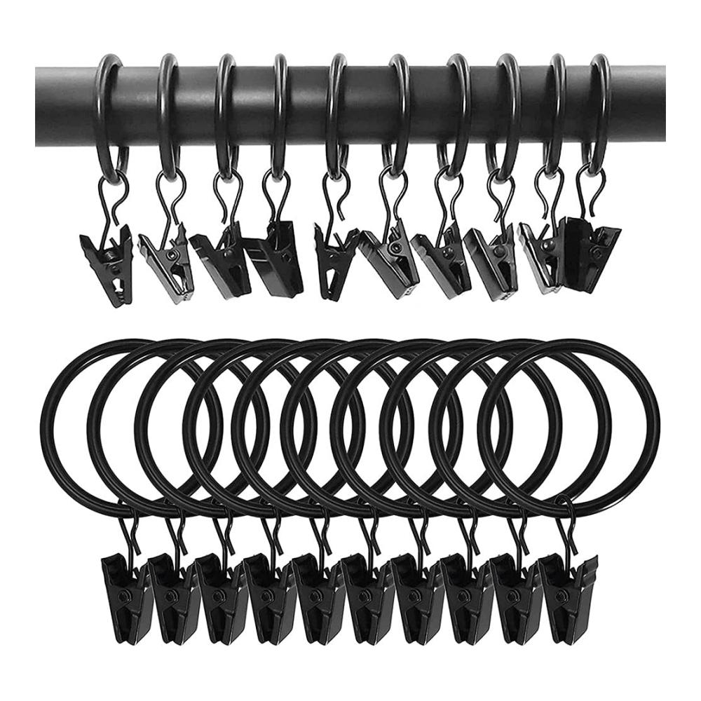 Entdecken Sie Eleganz 30 Vintage Vorhangringe mit Clipper - Metallvorhangringe für stilvolle Gardinen. Perfekt für Vorhänge und Gardinenstangen. Gardinenstangen Ring Clips für mühelose Eleganz