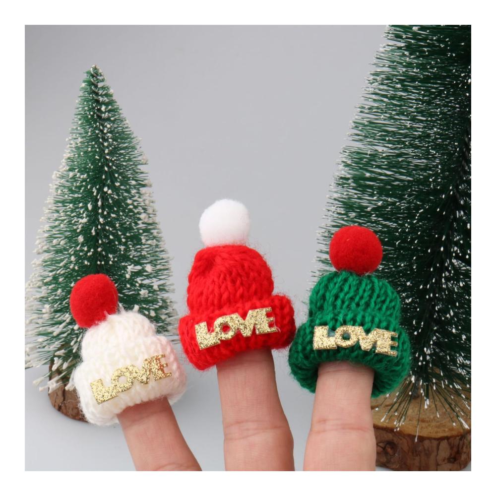 Perlenweben-Zubehör 120 Stück Mini Strickmützen für kreative Köpfe - Weihnachtsmützen Puppenhüte und mehr! Basteldekoration für kleine Meisterwerke