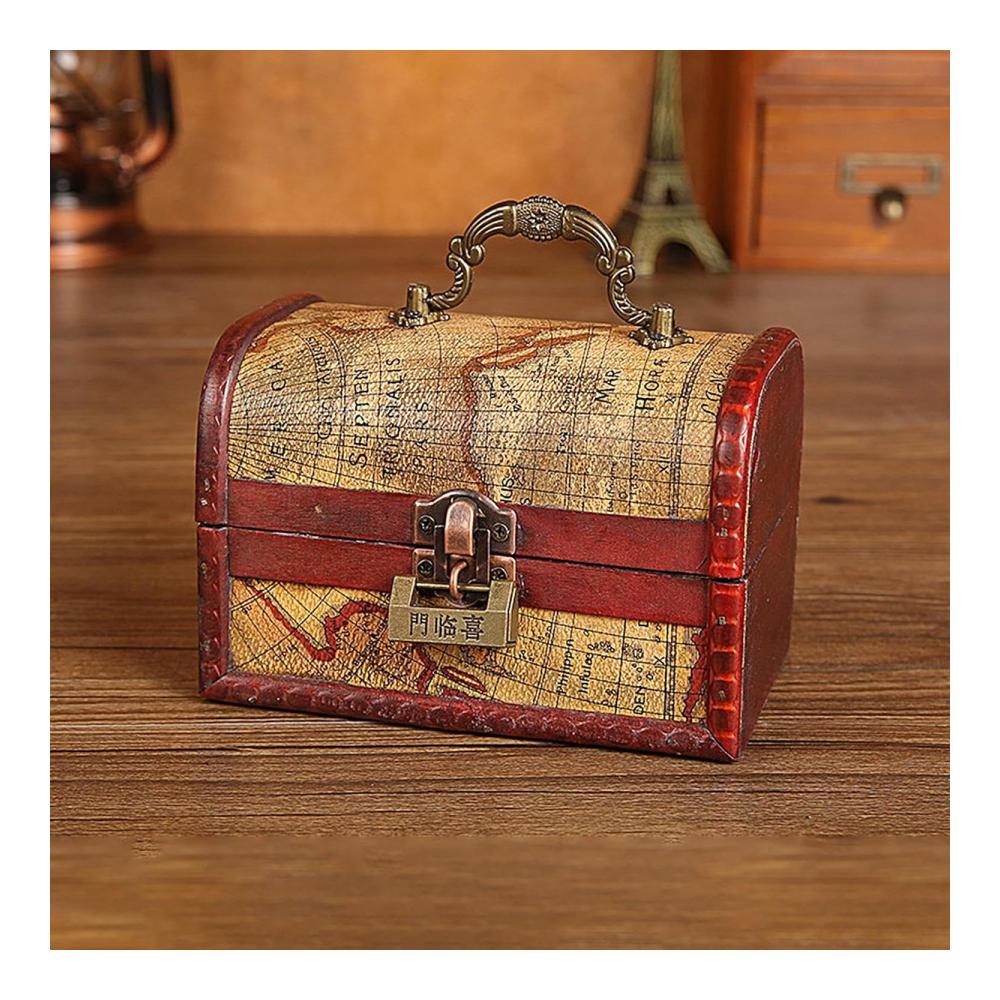 Entdecken Sie den Charme von Boxen & Kästen mit unserer exquisiten Schatzkiste aus Holz – Kleine Truhenkiste im Vintage-Stil mit Schloss und Griff. Perfekt für Schmuck Andenken Münzsammlungen und stilvolle Wohndekoration. Hochwertige Holztruhe für zeitlose Eleganz