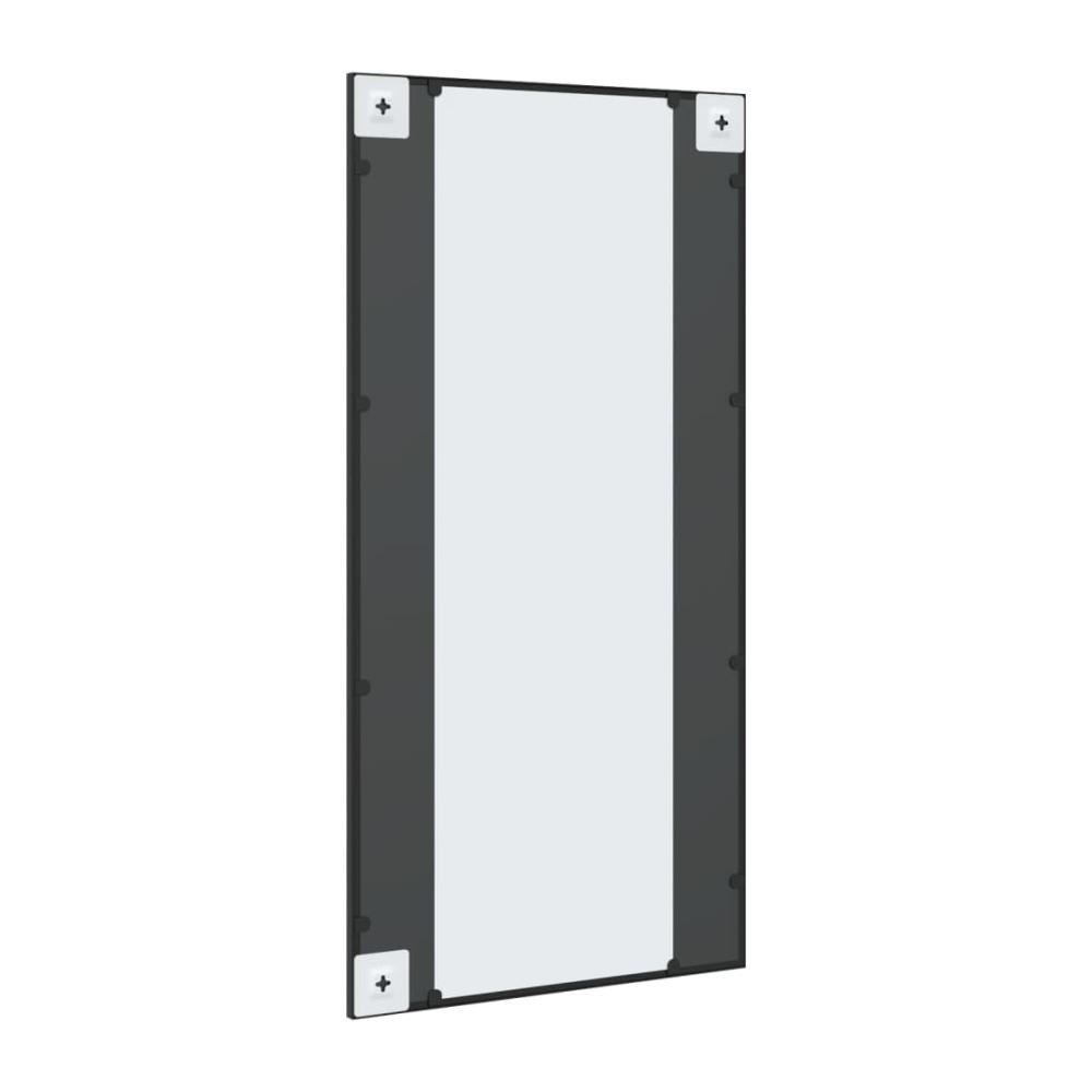 Entdecken Sie den zeitlosen Charme – Wandspiegel Schwarz 50x100 cm Rechteckig Eisen – Praktischer Flurspiegel für Ihr Zuhause – Wohnzimmer & Bad – Wandmontage inklusive! Gönnen Sie sich stilvolles Ambiente