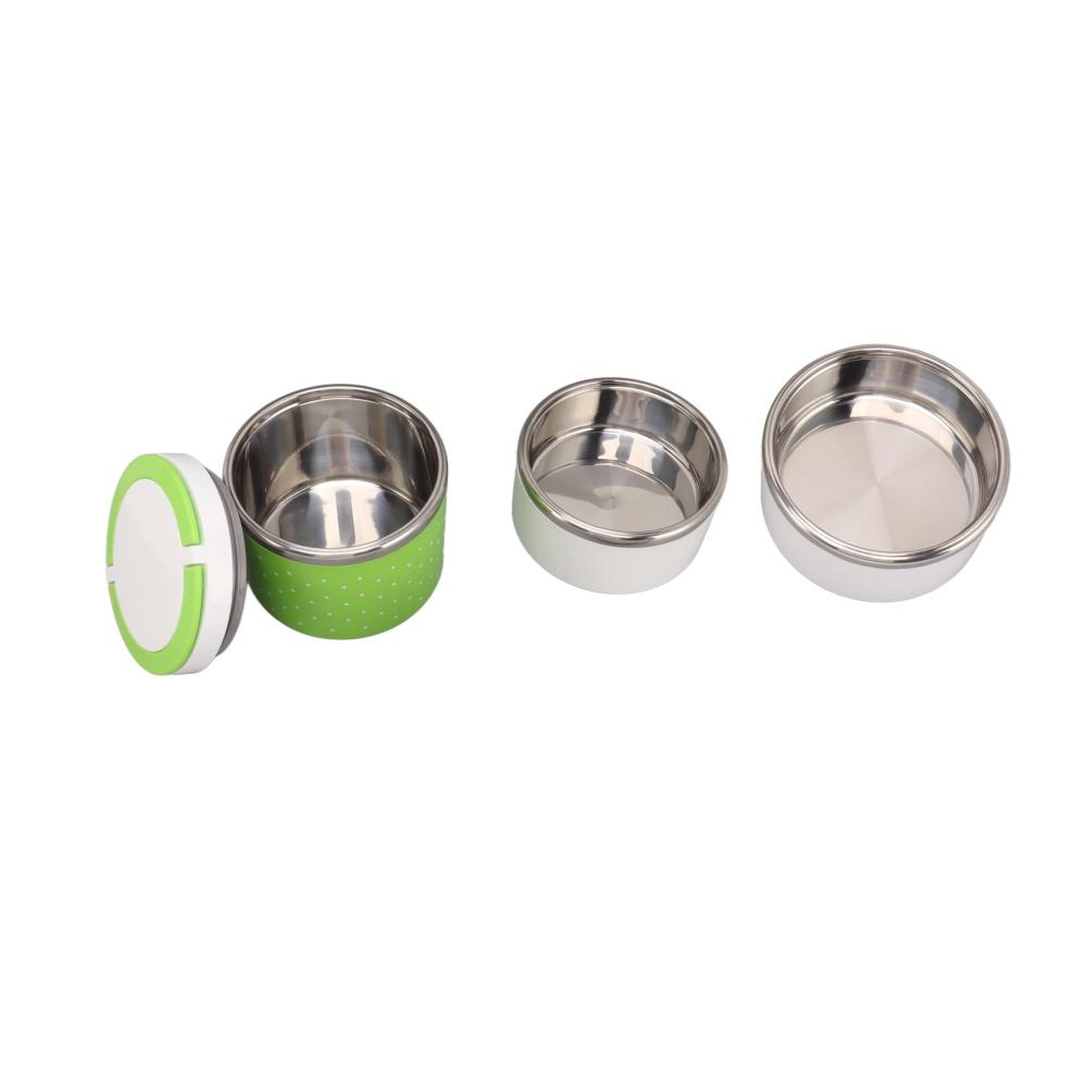 Entdecken Sie die Innovation Premium Bento Boxen Set auslaufsicher mit stapelbarem Thermo-Design aus Edelstahl für frische Mahlzeiten unterwegs! Perfekt für Partys
