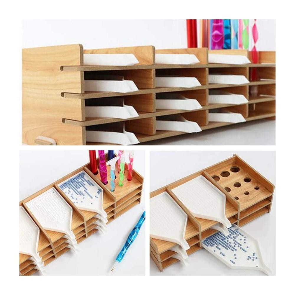 16-Gitter Mehrschichtiges DIY Werkzeug-Aufbewahrungsfach Ideal für Einkaufstaschen & Bohrstifte Organizer für Zuhause und Büro