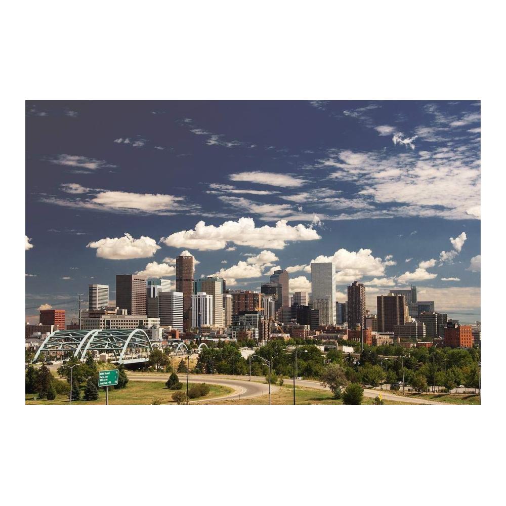 Einzigartige DIY-Sets Denver Cityscape 5D Diamantgemälde für Zuhause - Wanddekoration mit Kristall-Strasssteinen - Kreuzstich-Kit - 40x50cm