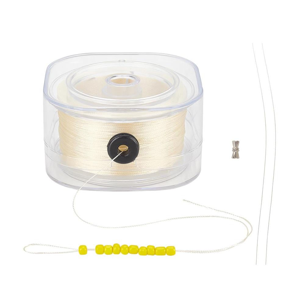 Entfesseln Sie Ihre Kreativität mit PH PandaHall 225m 0.2mm Schnüre & Fäden Perfekte Schnur für Armband Perlengarn Rocailles Nähschnur! Inklusive Zuleitungsdraht und Organisationsetui für Ledernähte. Ideal für die Herstellung von Perlenschmuck und Armbändern. Erwecken Sie Ihre Designs zum Leben