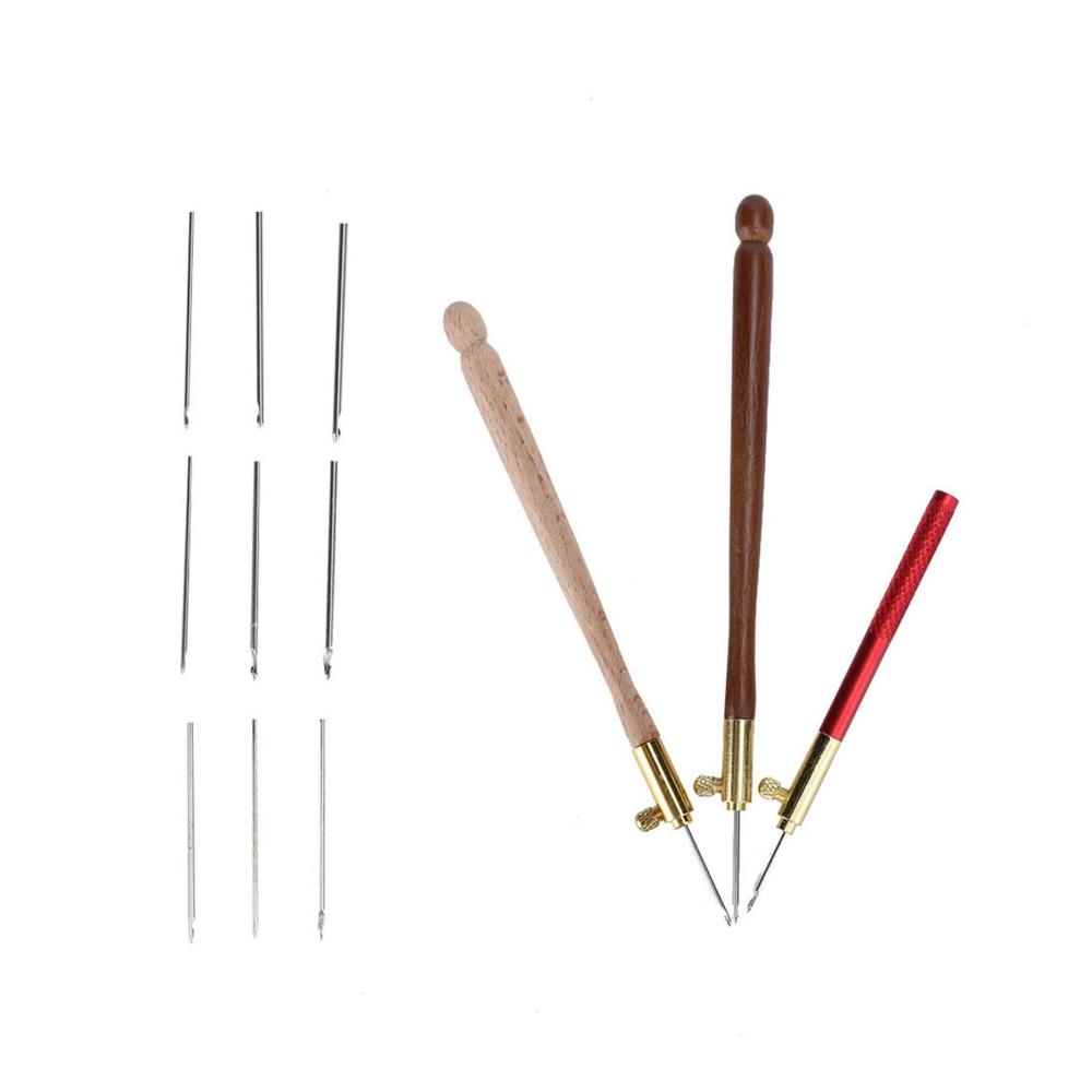 Ergonomische Häkelnadeln Set - 3 Größen | Rutschfeste Häkelnadeln aus hochwertigem Material | Perfekt zum Häkeln Sticken & Perlensticken | Inklusive Knüpfnadel & Stickwerkzeug