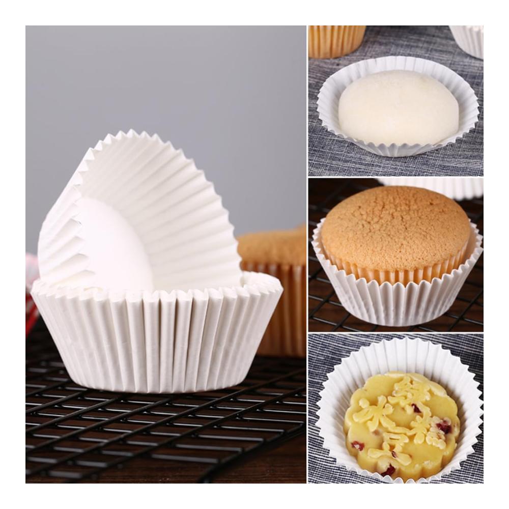 Entdecken Sie die Eleganz des Backens 100 Einweg-Backbecher Tulpenförmchen mit 50 Cupcake-Behältern fettdicht und lebensmittelqualität. Premium Antihaftbeschichtung für müheloses Backen. Perfektes Küchen-Backzubehör für Hochzeiten und besondere Anlässe
