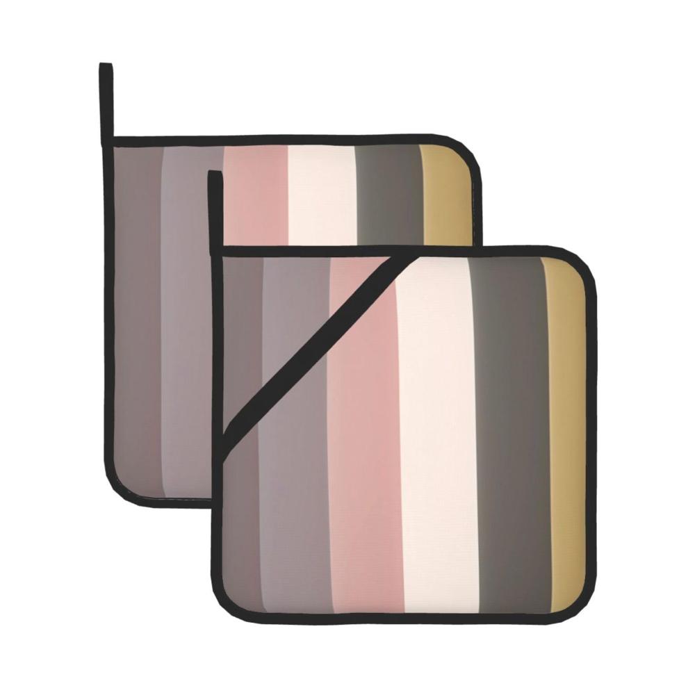 2er Set Premium Topflappen 20x20cm - Dick Langlebig & Verbrühungssicher | Rustikales Farbschema Leicht zu Reinigen Ideal für Küche & Grill