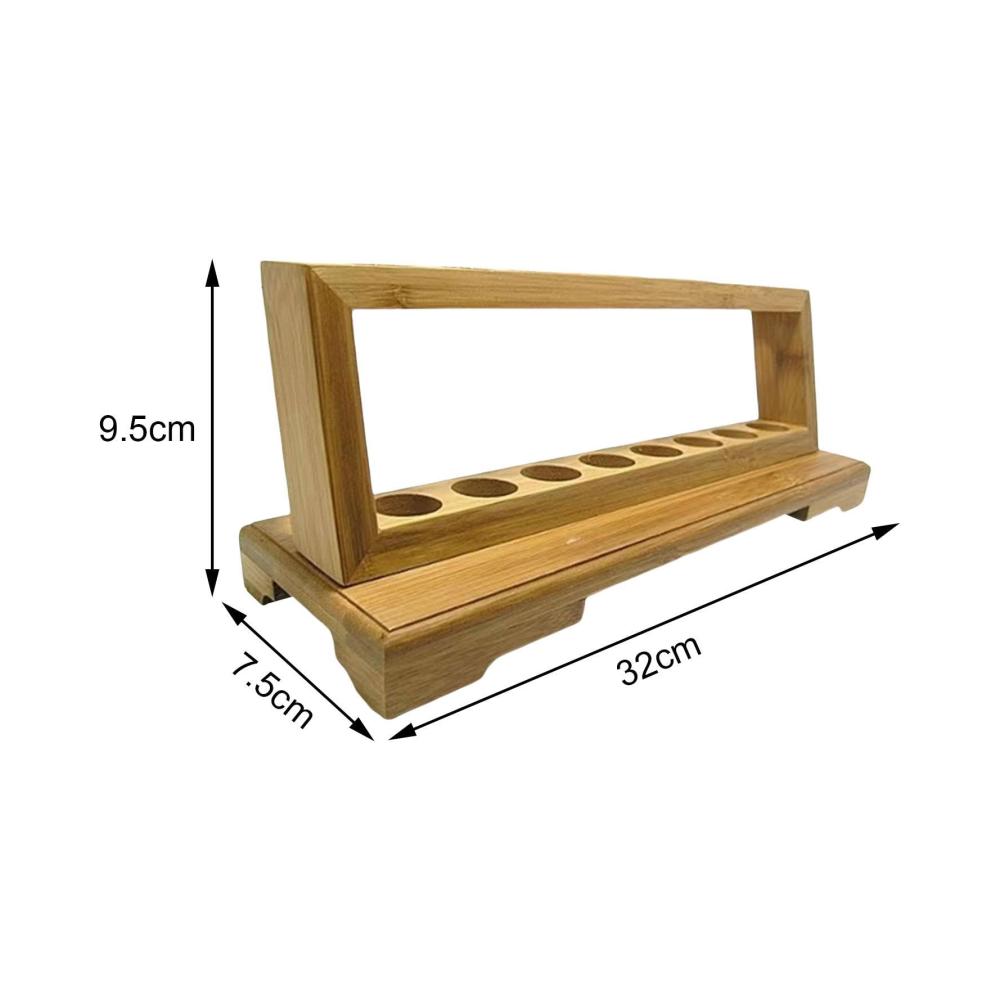 Entdecke die Schönheit Runder Räucherstäbchenhalter Präsentationsständer für Teeblätter und Blumentee | Dekoratives Aufbewahrungsregal mit Reagenzglas Organizer und Ornamentenhal