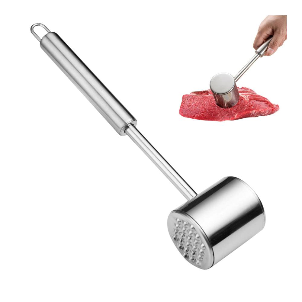 Fleischhämmer & -klopfer Premium Edelstahl Steakhammer - Hochwertiger Küchenhelfer für zarte saftige Steaks Geflügel & Rindfleisch
