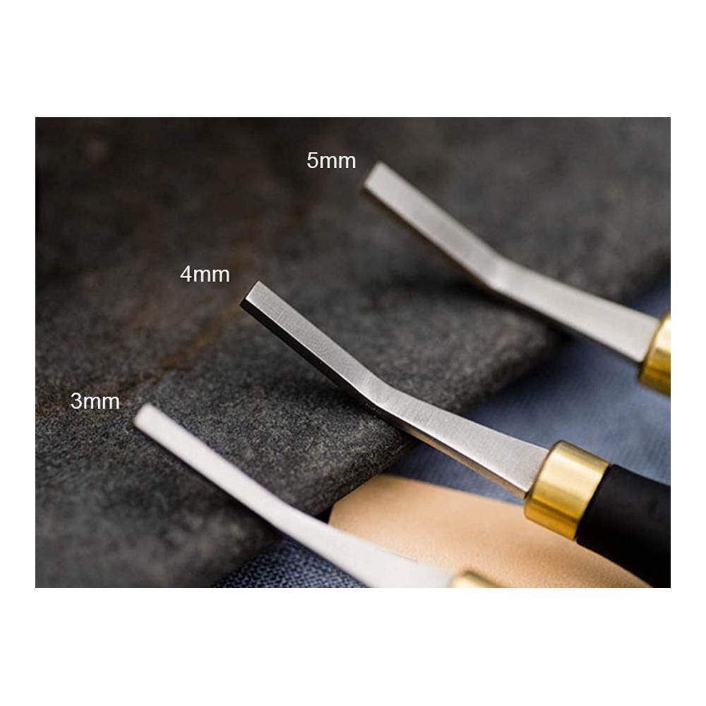 Entdecken Sie das ultimative Zubehör für Lederarbeiten Polierwerkzeug-Set in 3 Größen (3 mm/4 mm/5 mm) für
