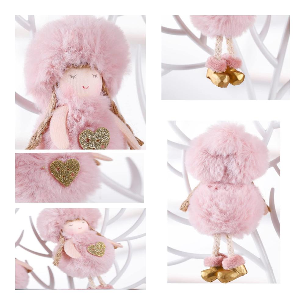 5er Set Weihnachtsanhänger - Schneeengel Elfen & mehr | Festliche Baumdekoration für Weihnachtsbaum | Handgefertigte Weihnachtsbaumschmuck-Anhänger