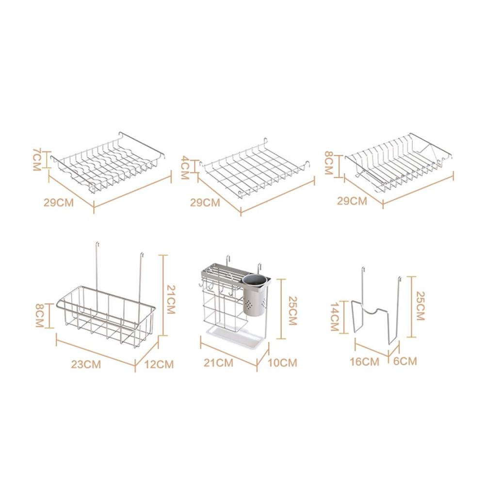304 Edelstahl Abtropfgestell & Ständer für Küchenbedarf - Robustes Einzel-Schicht-Rack für Zuhause & Pool platzsparendes Spülbecken
