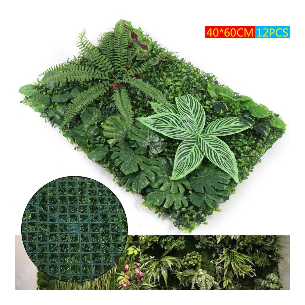 Entdecken Sie die natürliche Schönheit mit 12 Stück Künstliche Pflanzen Wand - Pflanzenwand Deluxe für Büro Küche und Garten. Grüne Kunstpflanzen schaffen eine erfrischende Atmosphäre. Perfekte Sichtschutzhecke mit künstlichen Farnblättern. Ideale Wandpaneele für stilvolle Wanddekoration