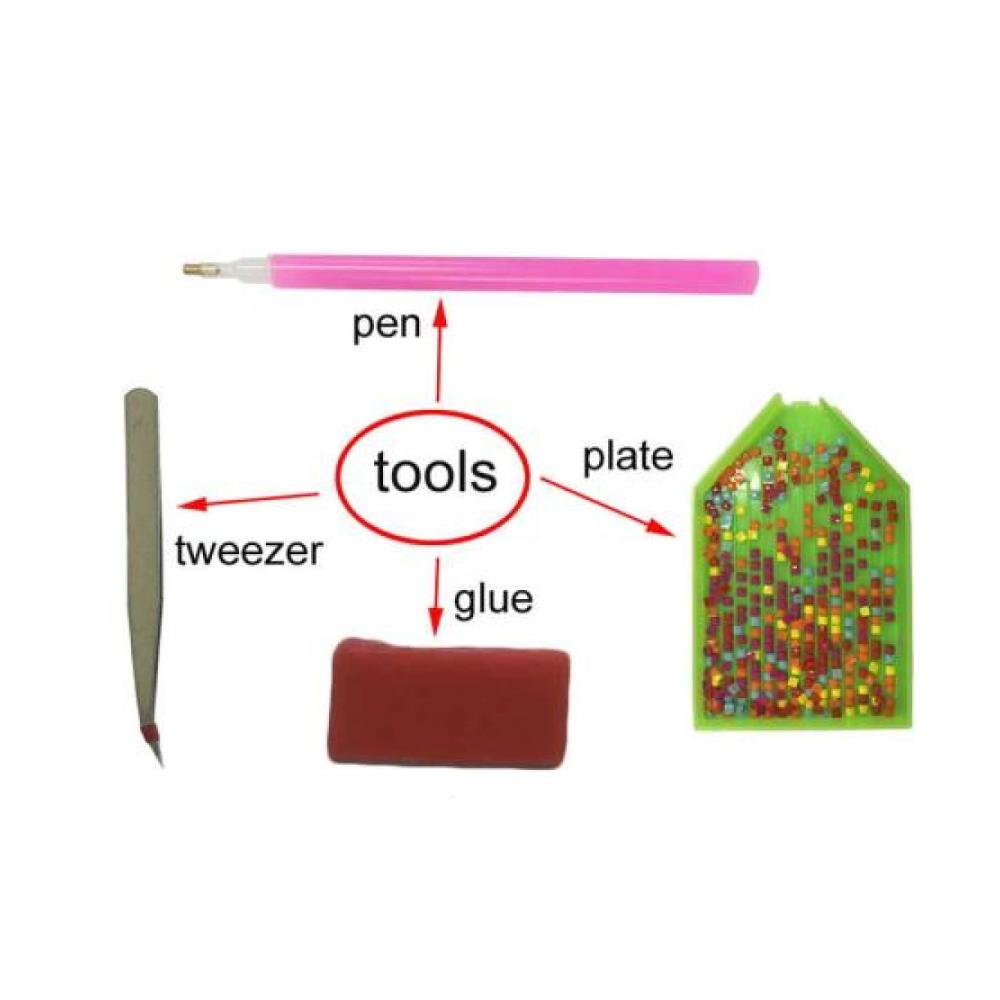 5D DIY Diamant-Malerei-Kit Vollbohrer Essen-Motive für Erwachsene & Kinder Kristall Strass Mosaik-Kunst Kreuzstich-Set Ideale Wanddekoration für Wohnzimmer & Schlafzimmer 40x50cm