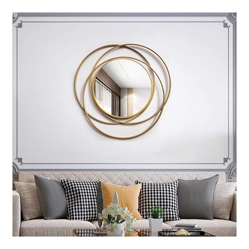 Entdecken Sie den Zauber Großer runder Sunburst Wandspiegel aus Metall für Ihr Zuhause - Dekorativer Hingucker für Esszimmer Wohnzimmer & Veranda - 28 Zoll