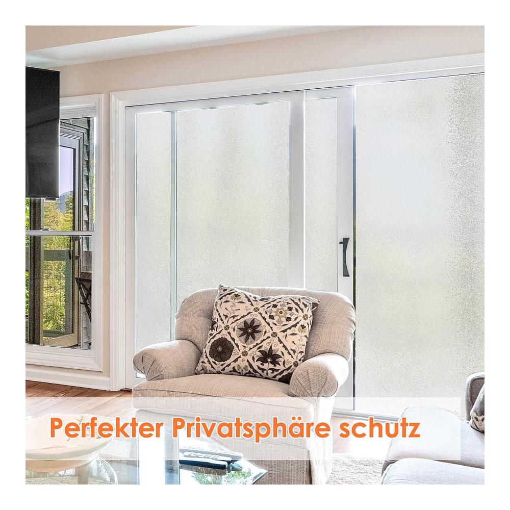 Entdecken Sie die neueste Innovation 2er Pack Fensterfolie Blickdicht Selbsthaftend | Sichtschutzfolie ohne Klebstoff | UV-Schutz | 90x500cm | Statisch Haftend für Zuhause & Büro | Leicht anzubringen