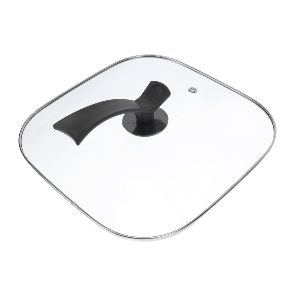Universeller Gusseisen Pfannendeckel 305 cm quadratisch für Grill & Braten - Hochwertiger Topfdeckel für Pfannenabdeckung - Perfekte Passform für alle Pfannen - Robust & Hitzebeständig (Farbe 1