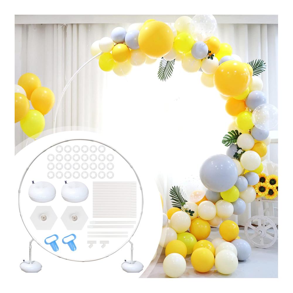 Hochwertiger 1.5m Ballonbogen Gestell mit Fuß - Stabiles Rund Rahmen für Luftballons - Ideal für Hochzeit Geburtstag & Babydusche - Attraktive Dekoration für besondere Anlässe