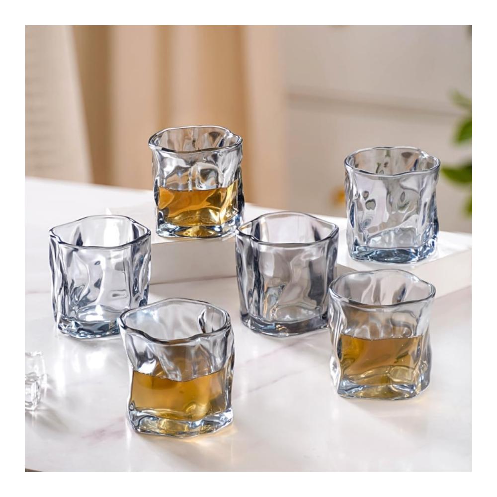 Premium Old Fashioned Gläser 6er-Set 300ml | Dickwandiges Kristallglas für Whiskey Scotch Bourbon | Klassische Cocktailgläser für Genießer