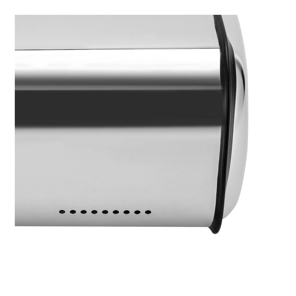 Hochwertiger Edelstahl-Brotkasten Brotkästen Brotbox Metall Rolldeckel Belüftungslöcher - Praktischer Rollbrotkasten für frisches Brot - 5L Kapazität - Idealer Brotbehälter für die Küchen