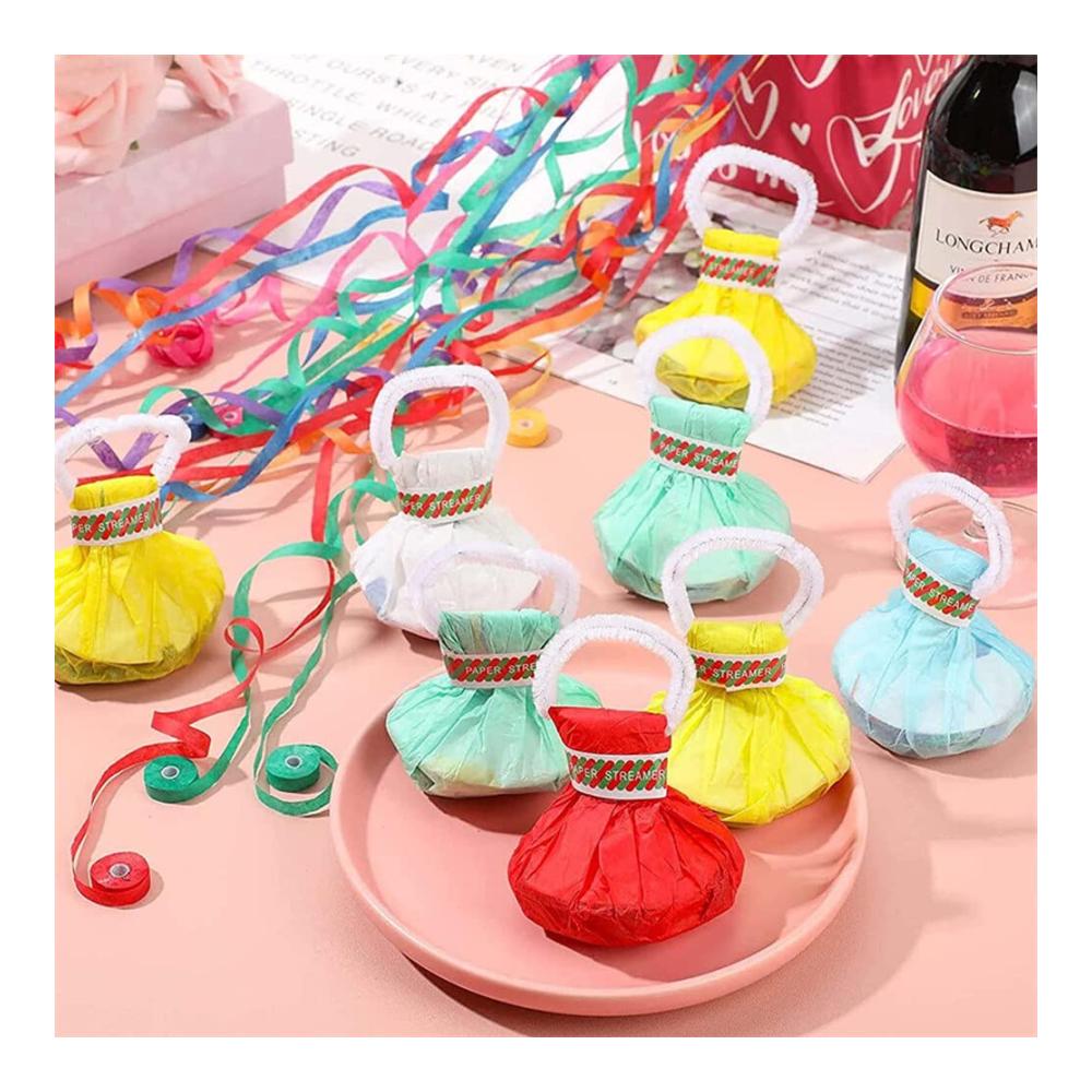 Magische Konfetti-Knallbonbons 10 Stück Handtuch-Luftschlangen für unvergessliche Feiern! Ideal für Ostern Geburtstage Hochzeiten & mehr - Kein Durcheinander