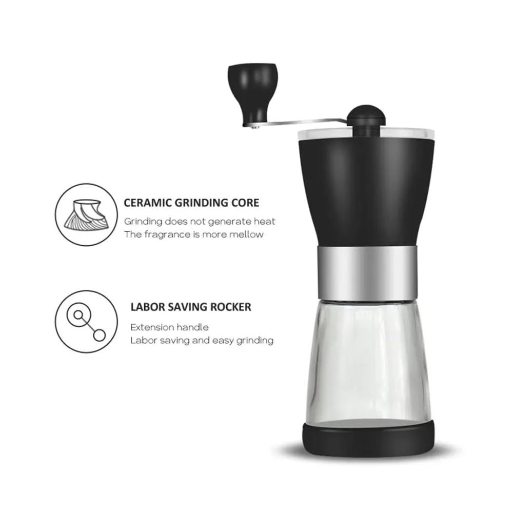 Premium Reise-Kaffeekanne mit Kaffeekessel Tropfbecher tragbarer Bohnenmühle & Filterpapier - 8-in-1 Set für unterwegs - Tee- & Kaffeekannen für perfekten Genuss überall