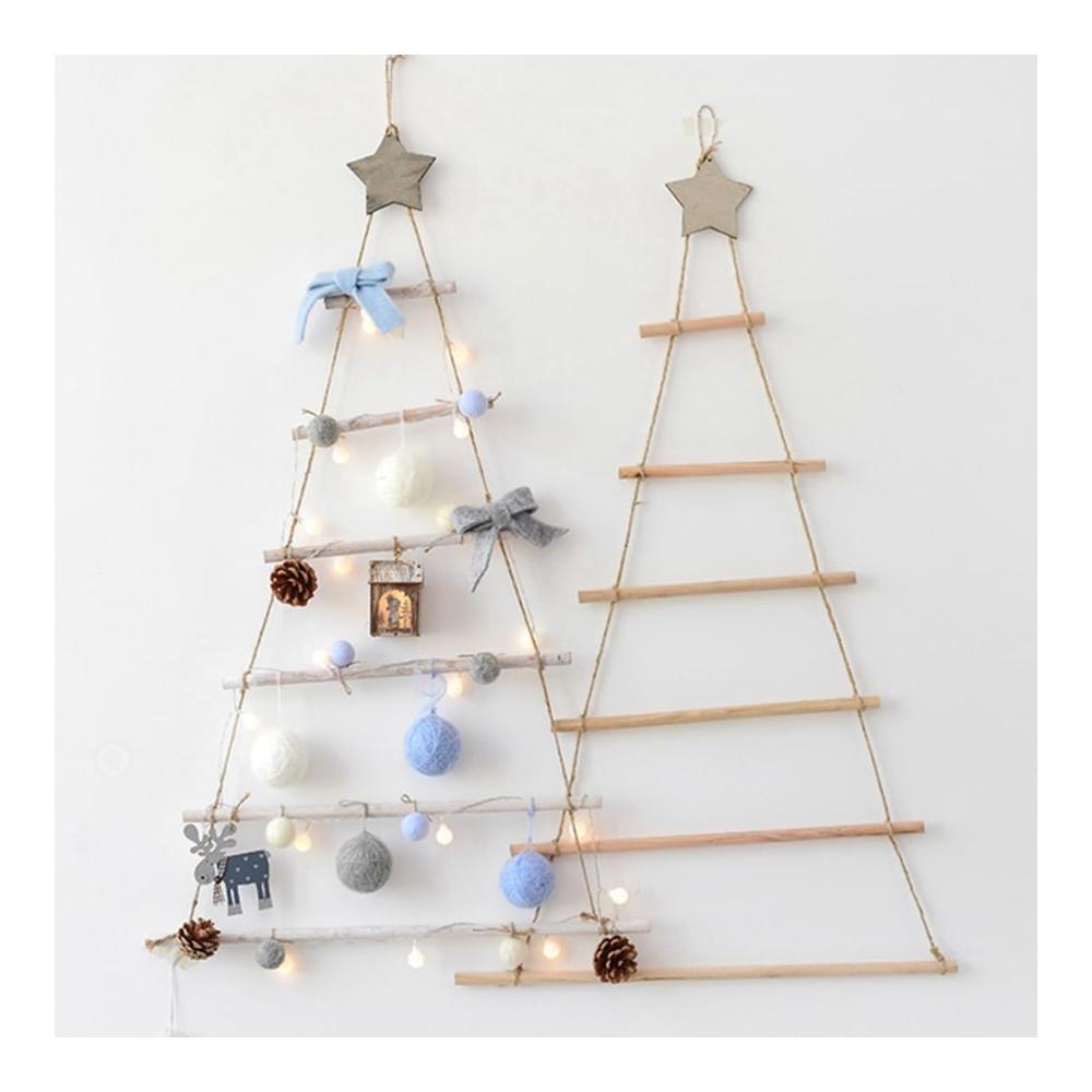 Entdecken Sie den Zauber von Weihnachten 2er-Set Künstliche Weihnachtsbäume - DIY Wandbehang perfekte Dekoration für Ihr Zuhause festlich und stilv