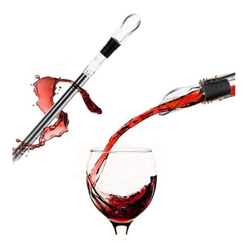 Genießen Sie perfekt gekühlten Wein – Weinkühler mit Edelstahl-Ausgießer und Belüfterstab – stilvoll servieren und genießen! Ideal für Ihre Weinabende