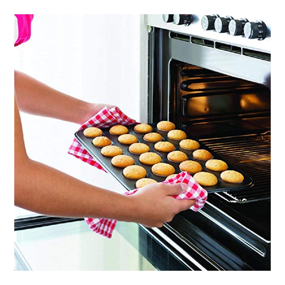 Antihaft Muffinblech für 24 Muffins | Backformen für Cupcakes Brownies Kuchen | Muffinform mit Antihaftbeschichtung | Leicht zu Reinigen | Ideal für Muffins und Puddings