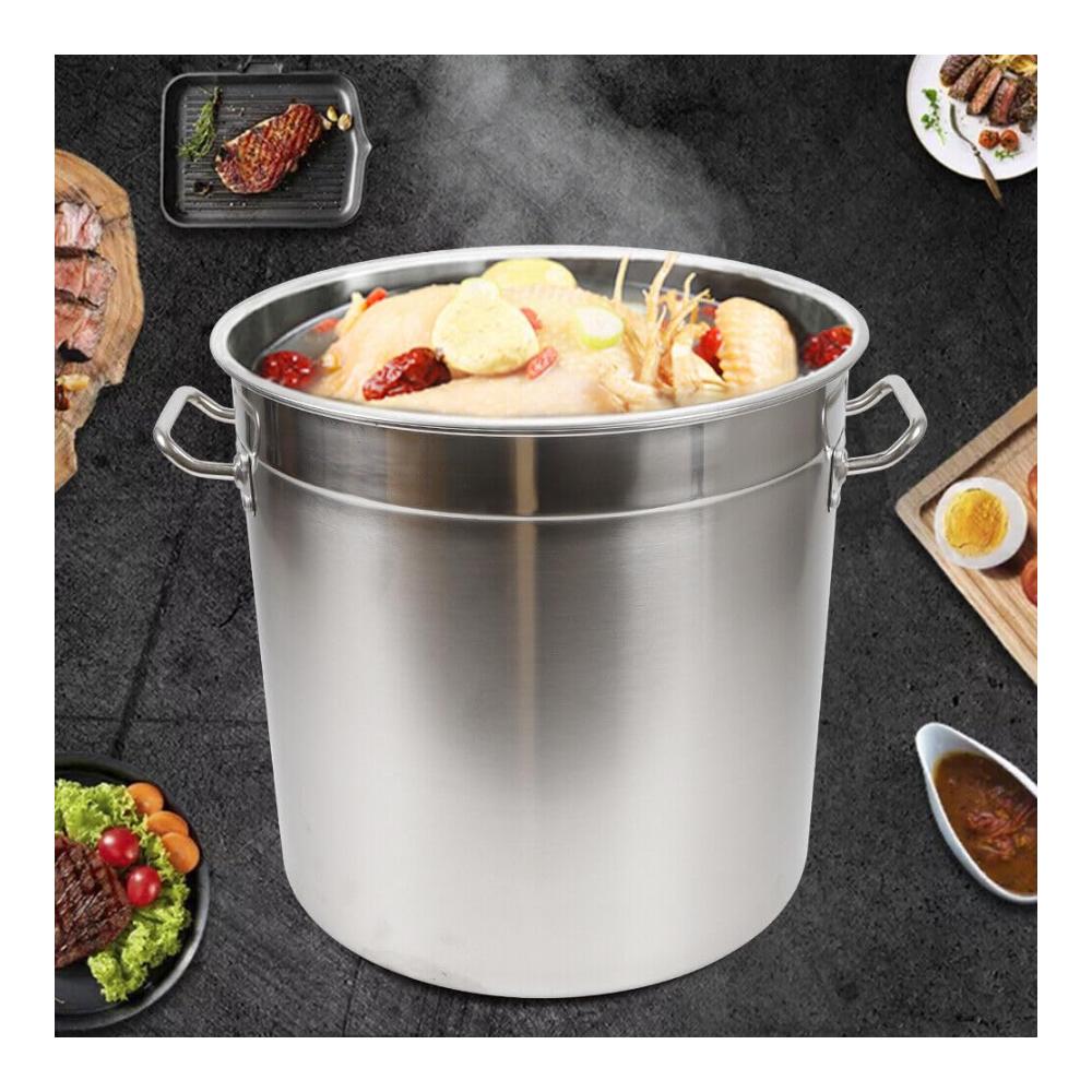 Entdecken Sie die Vielseitigkeit des Kochens mit unseren hochwertigen Suppentöpfen! Großer 50L Edelstahl-Kochtopf ideal für Eintöpfe und mehr. Multifunktionale Pfanne für täglichen Gebrauch mit praktischem 201 Edelstahl Deckel zum Kochen und Aufbewahren. Rostfreiem Stahl sorgt für Langlebigkeit