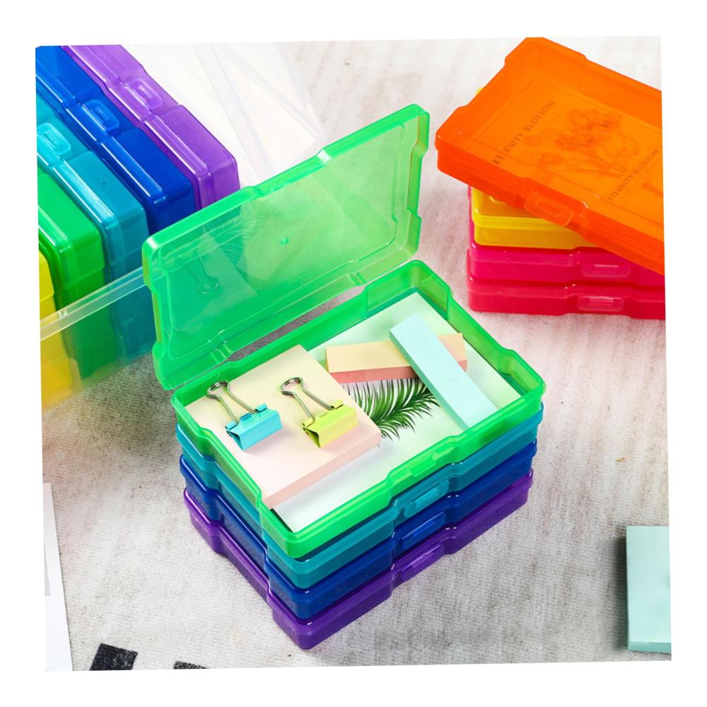 Scrapbooking Deluxe Mehrfarbige Fotospeicherboxen 4x6-Zoll - Organisieren Sie Ihre Bastelarbeiten und schützen Sie Fotos vor UV-Licht und Staubverschütt