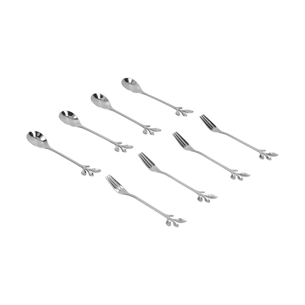 Entdecken Sie den Genuss mit unserem 8-teiligen Edelstahl-Kaffee- & Mokkalöffel-Set! Elegantes Zweig-Design polierter Prozess für Glanz. Ideal für Desserts Marmelade Eis und perfektes Rühren von Zucker oder Kuchen. Gönnen Sie sich stilvollen Kaffe