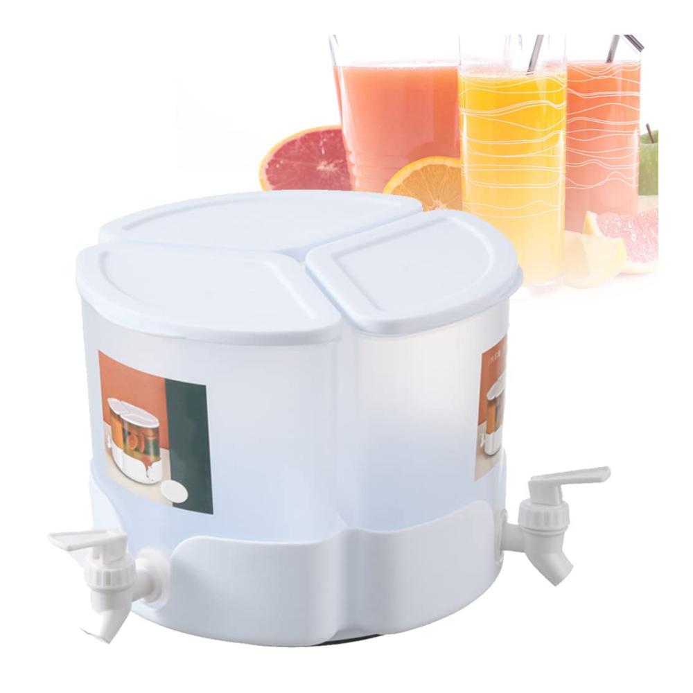 Premium 52 l Kühler & Wasserspender | 360° drehbarer Getränkespender für Kühlschrank | Hitzebeständiger Saftspender mit Zapfhahn | Ideal für -20 ℃ ~ 120 ℃ | Abnehmbarer Behälter