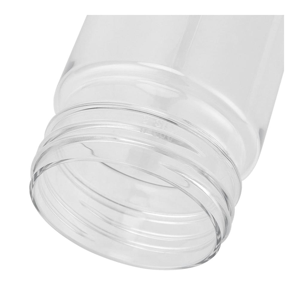 20 Stück Einmachgläser 350 ml mit schwarzen Deckeln - Transparente PET-Smoothie-Trinkflaschen für frische Getränke und Saft - Wiederverwendbare Behälter für hausgemachte Kö