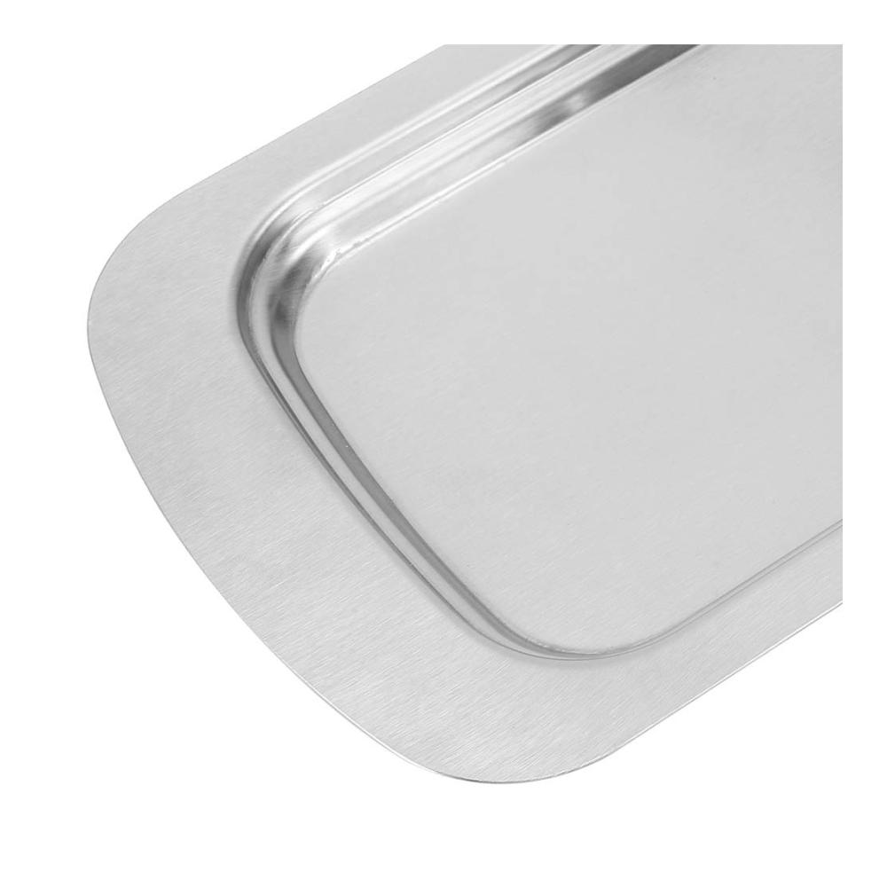 Entdecken Sie die Eleganz Doppelte Butterdose aus hochwertigem Edelstahl - Stilvoller Butterbehälter mit Deckel und Griff für optimale Frische. Praktische Metall-Butterdose für den täglichen Genuss
