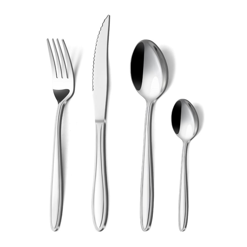 24 Teilig Besteckset Handpolieren