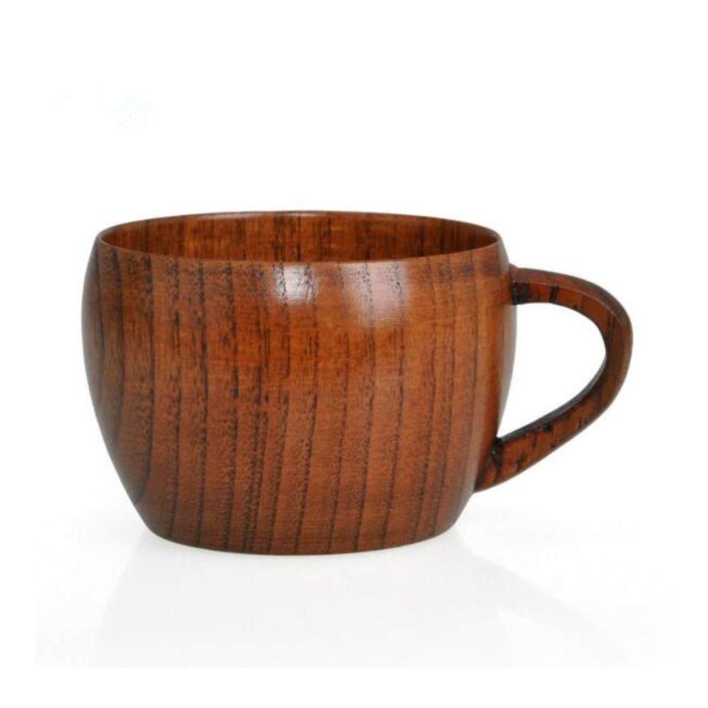 Einzigartige Teetassen 260 ml Holzdesign nachhaltige Becher für unterwegs - Handgriff umweltfreundlich - Ideal für Tee-Liebhaber und Geschenke - 1 Stück