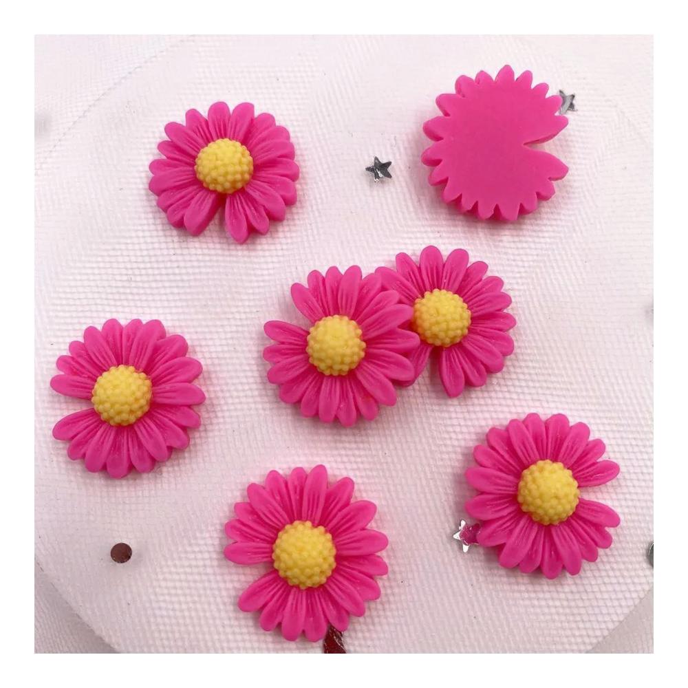 DIY Scrapbook Traum 20 Knöpfe mit Gänseblümchen-Design für einzigartige Handwerkskreationen – Dekorieren Sie Ihre Projekte mit diesen charmanten Cabochon-Steinen