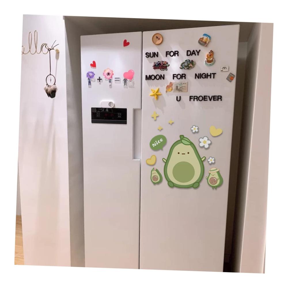 Magnetische Vielfalt 24 Avocado-Frischmacher Magnete für Kühlschrank Obst & Spaß – Dekorative Wandaufkleber Kinderlieblinge Lebensmittel-Highlights
