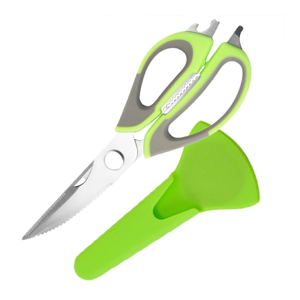 Küchenschere Set mit magnetischem Messer | Multifunktionale Hühnerknochenschere | Abnehmbar und leicht zu reinigen | Kochzubehör für vielseitige Anwendungen in Rot und Schwarz | Perfekt für die Küche zu Hause