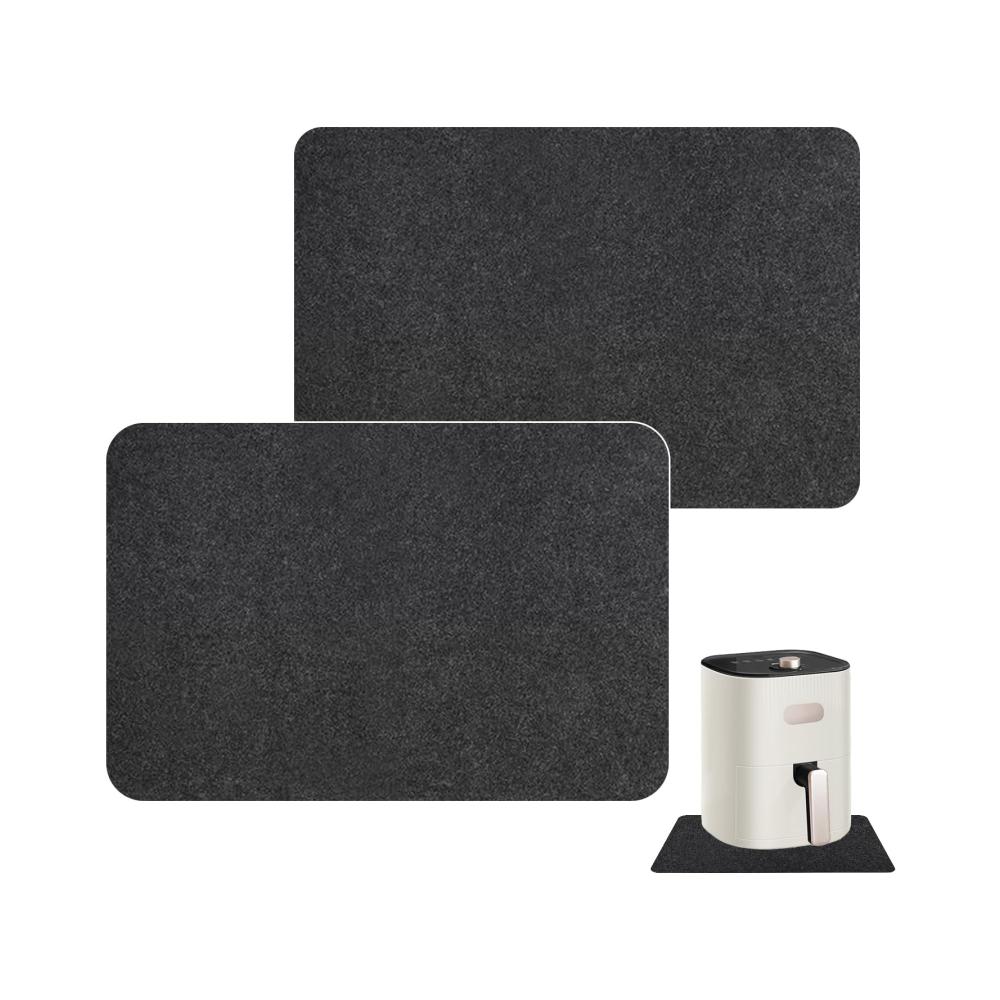 Premium Backunterlagen Set - 2 Hitzebeständige Matten 44x30cm für Luftfritteuse Kaffeemaschine Mixer & mehr | Antirutsch & Vielseitige Küchen Heiß