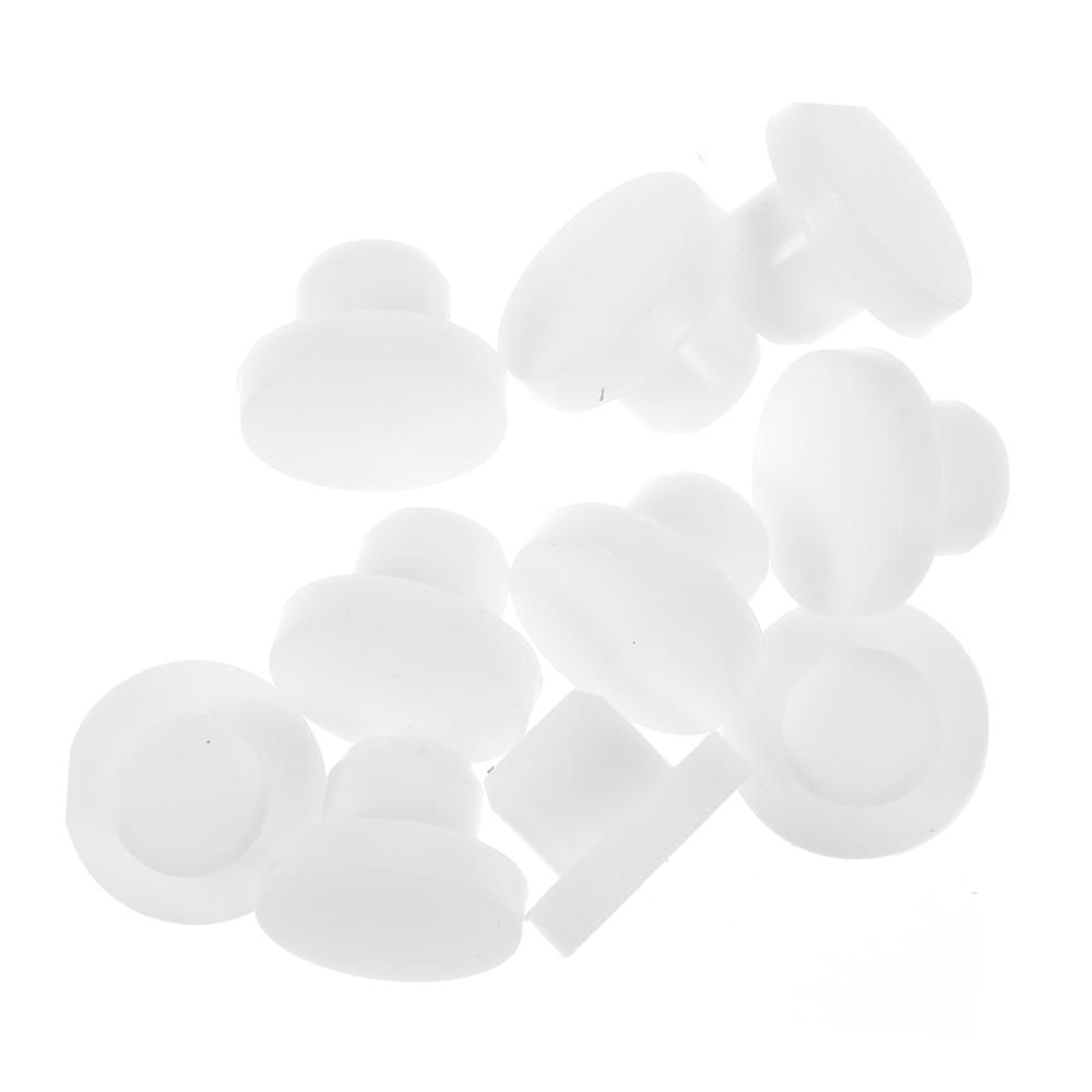 Salz- & PfefferstreuersetsDressing- & Gewürzspender 10-teiliges Silikonstopfen-Set für sicheren Verschluss von Flüssigkeitsbehältern Blumentöpfen & Gewürzflaschen in der Küche - Innovative Accessoires für festen Halt Pfefferstreuung & stilvolles Design in Weiß