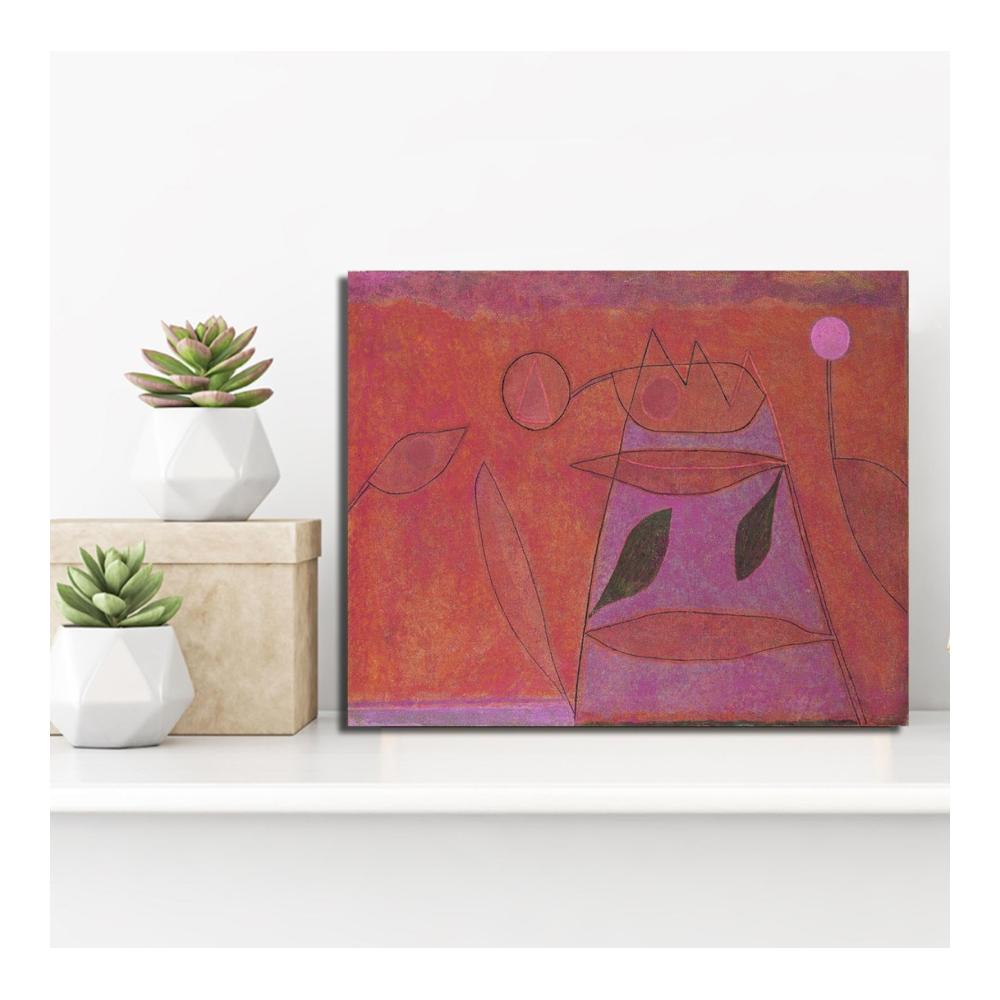 Exquisite Lackierungen Moderne Kunstwerke von Paul Klee | Gerahmte Giclée-Leinwanddrucke für Büro und Wohnkultur | Wandkunst in Innenräumen | 90x108cm