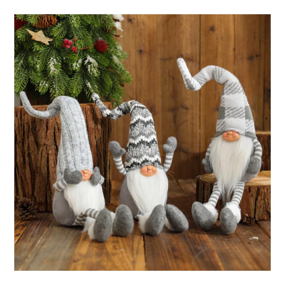 Eleganter Zierschmuck Weihnachten Gesichtslose Puppe mit Langem Haar für Festivals und Partys - Perfekte Weihnachtsdekoration für Schlafsofas Kinderzimmer und Fotografie! Typ 3