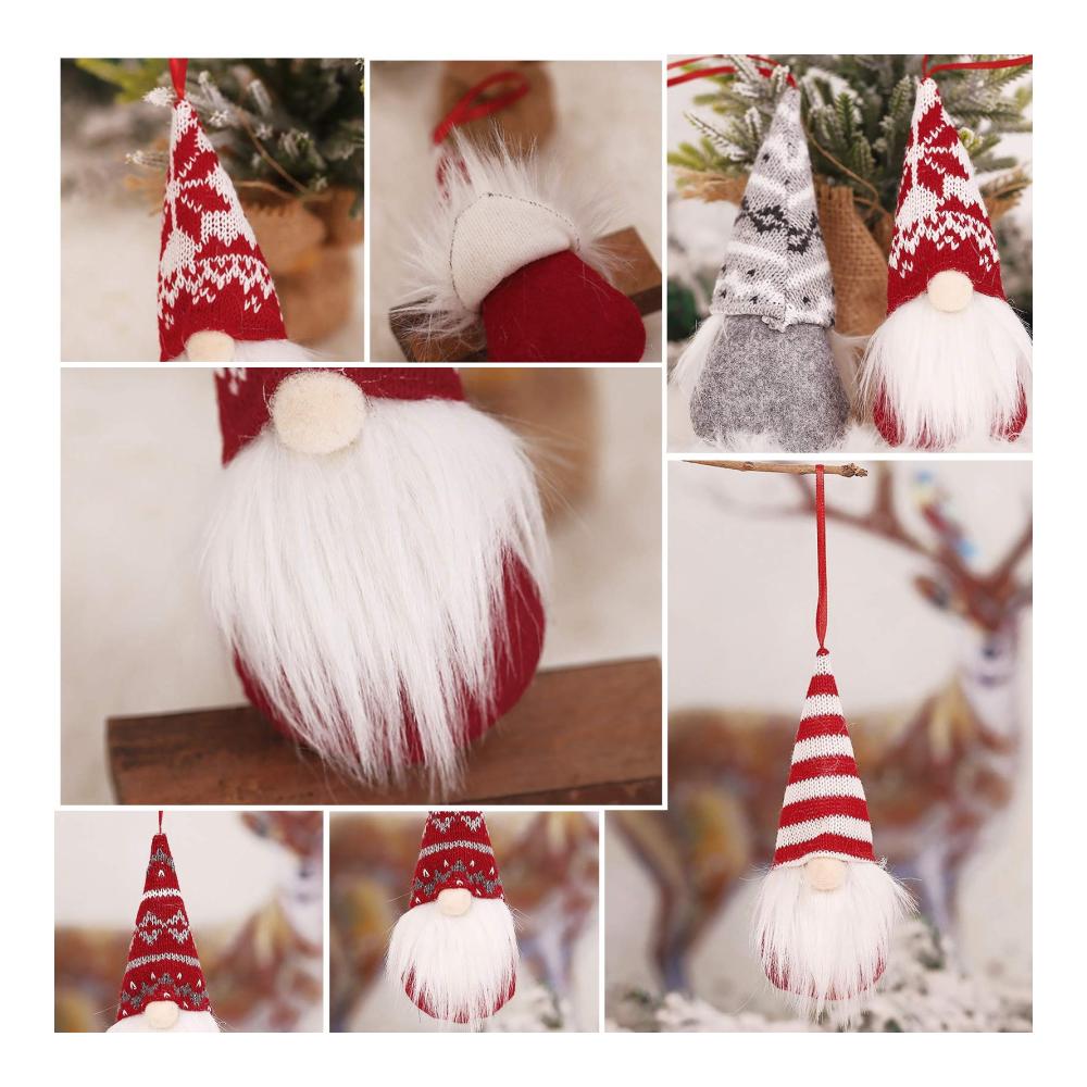8 Stück Weihnachtsbaum Anhänger Set - Christbaumschmuck Wichtel - Klein und farbenfroh - Perfekt für festliche Dekorationen - Zufällige Farbauswahl - Hochwertiger Weihnachtsbaumschmuck