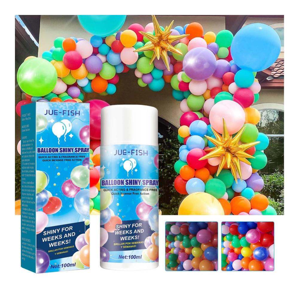 Luftballons Hochglanzspray 3er Pack | Aerosol-Ballonspray für Party Geburtstag & Hochzeit | Ballon-Glanzspray verbessert Dekoration | Heliumballon Versiegelung inklusive