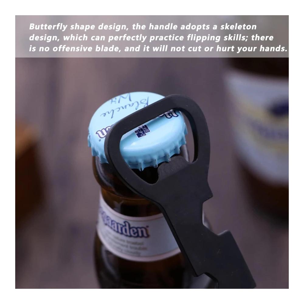 Entfalte den Spaß 2er Set Edelstahl Schmetterling Flaschenöffner - Multifunktionaler Hingucker für Bier und Soda - Perfekt für Bars und Partys